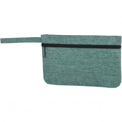 BUSTA PORTA DOCUMENTI MELANGE IN POLIESTERE 600D E PVC Verde