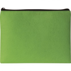 in feltro, chiusura con zip