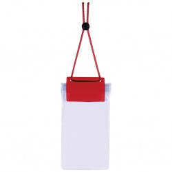 ASTUCCIO IMPERMEABILE TOUCH SCREEN IN PVC E POLIESTERE Rosso