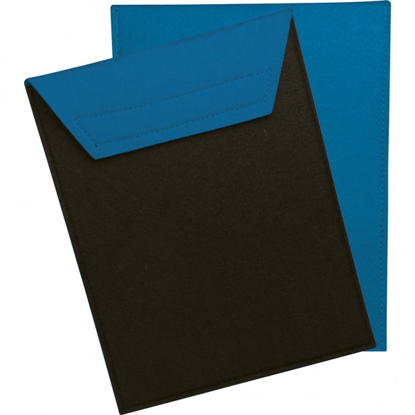 CUSTODIA PORTA IPAD 2 IN FELTRO Nero/Blu