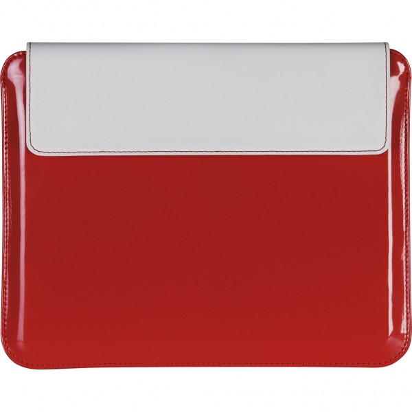 CUSTODIA PORTA IPAD 2 IN PU Bianco/Rosso