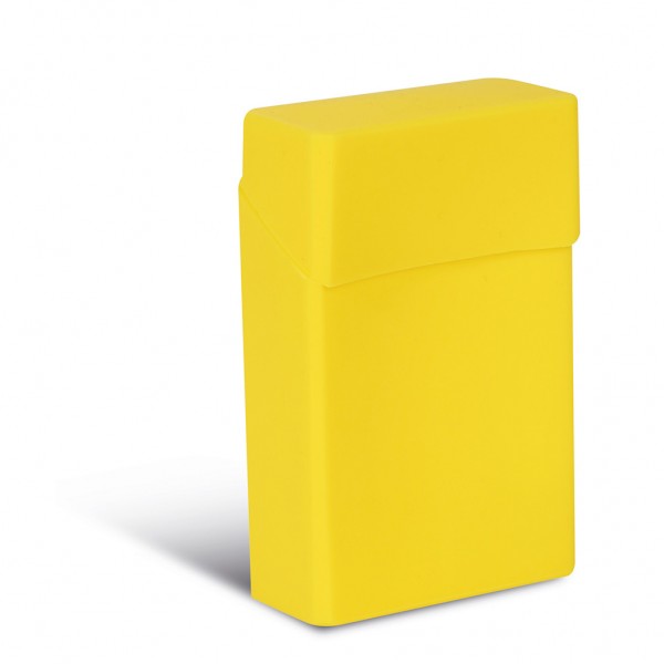 ASTUCCIO PORTA PACCHETTO SIGARETTE IN SILICONE - IMBALLI: 250/10 MISURE: 9, Giallo