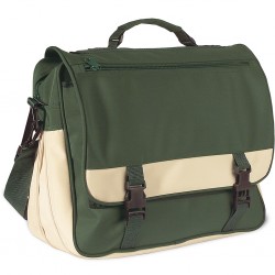 BORSA PORTA DOCUMENTI IN MICROFIBRA E NYLON Verde