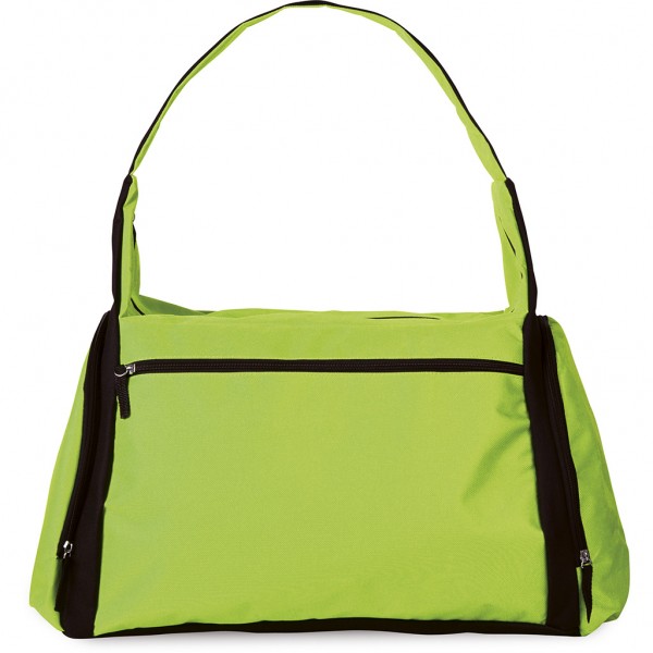 BORSA SPORTIVA CON TRACOLLA IN POLIESTERE 600D Verde Acido