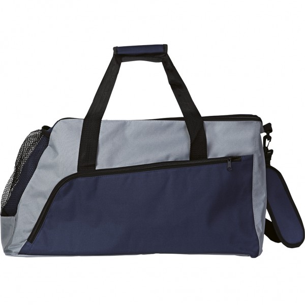 BORSA SPORTIVA IN POLIESTERE 600D E RIBSTOP Grigio/Blu navy