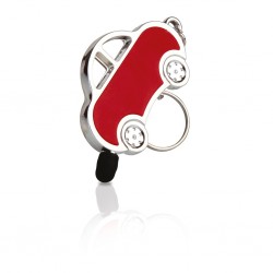 PORTACHIAVI CON TOUCH SCREEN IN PLASTICA E METALLO - IMBALLI: 1000/100 MISURE:  Rosso