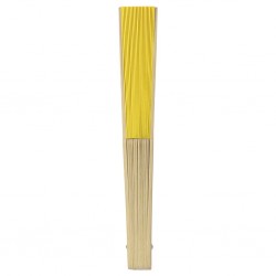richiudibile, in bambù e carta, lunghezza 21 cm G (giallo)