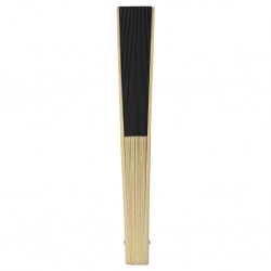 richiudibile, in bambù e carta, lunghezza 21 cm N (nero)