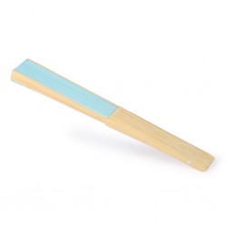 richiudibile, in bambù e carta, lunghezza 21 cm SK (blu sky)