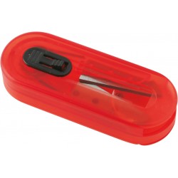 * SET CUCITO DA VIAGGIO Trasparente/Rosso