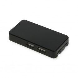 CONNETTORE USB A 4 PORTE IN PLASTICA Nero