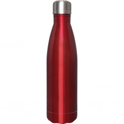 THERMO 500 ML CON DOPPIA PARETE ISOLANTE IN ACCIAIO INOX Rosso