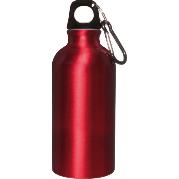 BORRACCIA DA 400 ML IN ALLUMINIO E PLASTICA Rosso