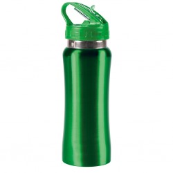 BORRACCIA SPORTIVA DA 600 ML IN ACCIAIO E PLASTICA Verde