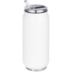 BOTTIGLIA TERMICA IN ACCIAIO 500 ML A FORMA DI LATTINA CON DOPPIA PARETE