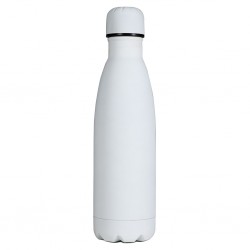 THERMO 500 ML SOFT TOUCH CON DOPPIA PARETE ISOLANTE IN ACCIAIO INOX Bianco