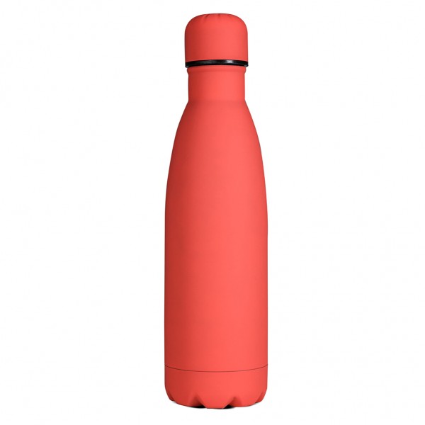 THERMO 500 ML SOFT TOUCH CON DOPPIA PARETE ISOLANTE IN ACCIAIO INOX Rosso