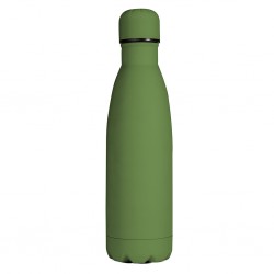 THERMO 500 ML SOFT TOUCH CON DOPPIA PARETE ISOLANTE IN ACCIAIO INOX Verde militare
