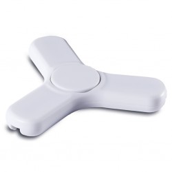 FIDGET SPINNER CON CONNETTORI IN PLASTICA Bianco