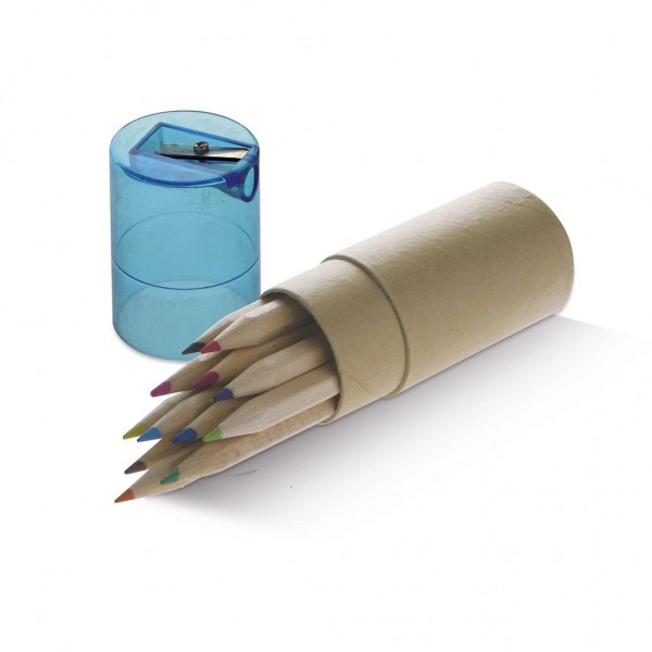 CONFEZIONE MATITE COLORATE IN LEGNO 12 BL (blu royal)