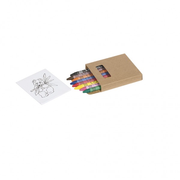 CONFEZIONE PASTELLI A CERA 8 Bianco-taglia-L