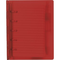 BLOCCHETTO PER APPUNTI IN CARTA E PLASTICA Trasparente/Rosso