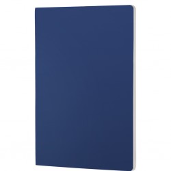 BLOCCO PER APPUNTI IN CARTA E CON COPERTINA MORBIDA IN PU Blu
