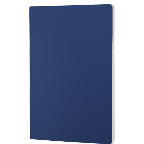 BLOCCO PER APPUNTI IN CARTA E CON COPERTINA MORBIDA IN PU Blu