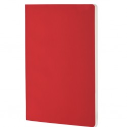 BLOCCO PER APPUNTI IN CARTA E CON COPERTINA MORBIDA IN PU Rosso