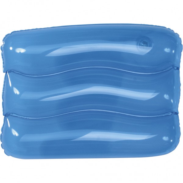 CUSCINO GONFIABILE IN PVC - IMBALLI: 100/100 MISURE: 3 Trasparente/Blu