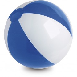 PALLONE DA SPIAGGIA GONFIABILE IN PVC - IMBALLI: 100/100 MISURE: Ø  28 Bianco/Blu