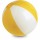 PALLONE DA SPIAGGIA GONFIABILE IN PVC - IMBALLI: 100/100 MISURE: Ø  28 Bianco/Giallo