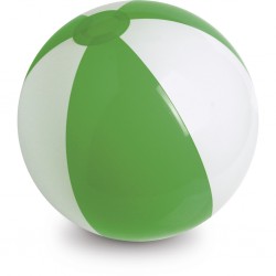 PALLONE DA SPIAGGIA GONFIABILE IN PVC - IMBALLI: 100/100 MISURE: Ø  28 Bianco/Verde