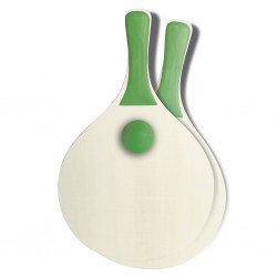 RACCHETTONI DA SPIAGGIA IN LEGNO E PLASTICA Verde