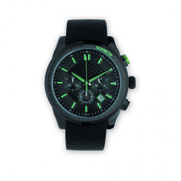 OROLOGIO CRONOGRAFO REGOLO  Verde Acido