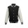 Felpa tipo College personalizzabile cotone/poliestere pesante nero/bianco IGO-PELJH043N/W