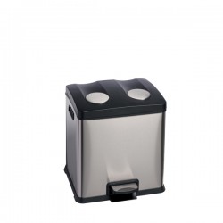 Pattumiera a pedale per la raccolta differenziata 2x12 lit. IGO-MDL106503