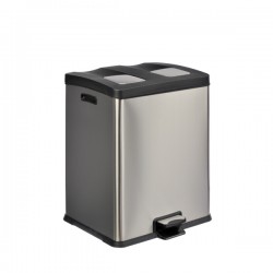 Pattumiera a pedale per la raccolta differenziata 2x30 lit. IGO-MDL106505