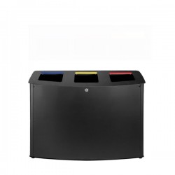 Gettacarte ROME per la raccolta differenziata struttura in lamiera zincata colore nero opaco set 3 gettacarte cf 1 pz Gettacarte ROME per la raccolta differenziata struttura in lamiera zincata colore nero opaco set 3 gettacarte cf 1 pz