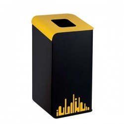 Gettacarte Rubik Evo per la raccolta differenziata 80 lit. giallo IGO-MDL789296