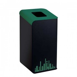 Gettacarte Rubik Evo per la raccolta differenziata 80 lit. verde IGO-MDL789298
