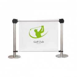 Kit banner promozionale per colonnine con telo personalizzato IW-STOP11