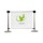 Kit banner promozionale per colonnine con telo personalizzato IW-STOP11