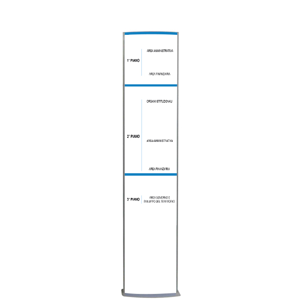 Totem bifacciale per interni 420×2000 IW-TIE003