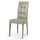 Sedia DM 675 Lux per hotel albergo ristorante colore ghiaccio struttura in legno rivestito in ecopelle cf 4 pz