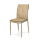 Sedia DM 978 Elegant da interno per ristorante ed agriturismo impilabile colore tortora struttura in metallo rivestita in ecopelle cf 4 pz