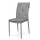 Sedia DM 979 Elegant da interno per ristorante ed agriturismo impilabile colore grigio struttura in metallo rivestita in ecopelle cf 4 pz