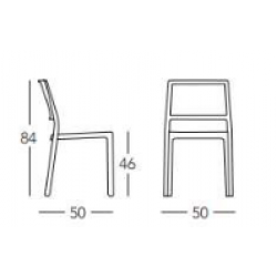 Sedia DM Kate Elegant da esterno ed interno per ristorazione food in polipropilene impilabile in vari colori cf 6 pz Sedia DM Kate Elegant da esterno ed interno per ristorazione food in polipropilene impilabile in vari colori cf 6 pz