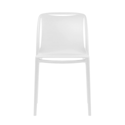 Sedia GRANDSOLEIL Velair per HO.RE.CA Food da interno ecologia colore bianco materiali riciclati e fibra di vetro elegante per ambienti interni esterni senza braccioli impilabile set da 4 pz