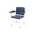 Sedia prelievo per studi medico ed ospedali VTS tappezzeria PV ignifugo classe 1IM blu IGO-GB/GBP0800